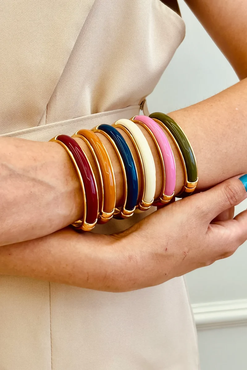 bracelete acrilico cores